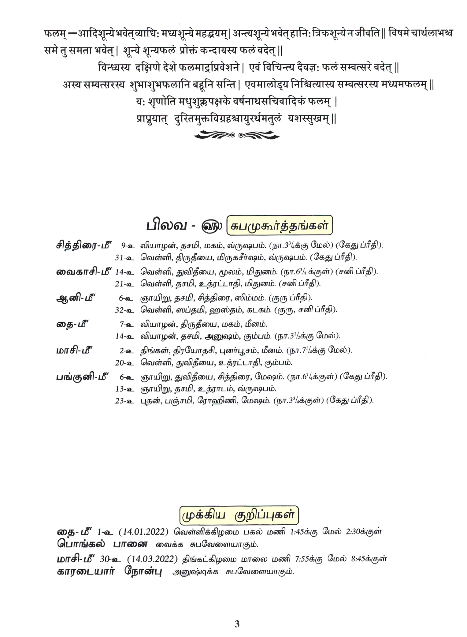 Panchangam